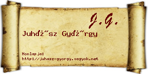Juhász György névjegykártya