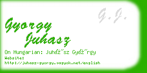 gyorgy juhasz business card